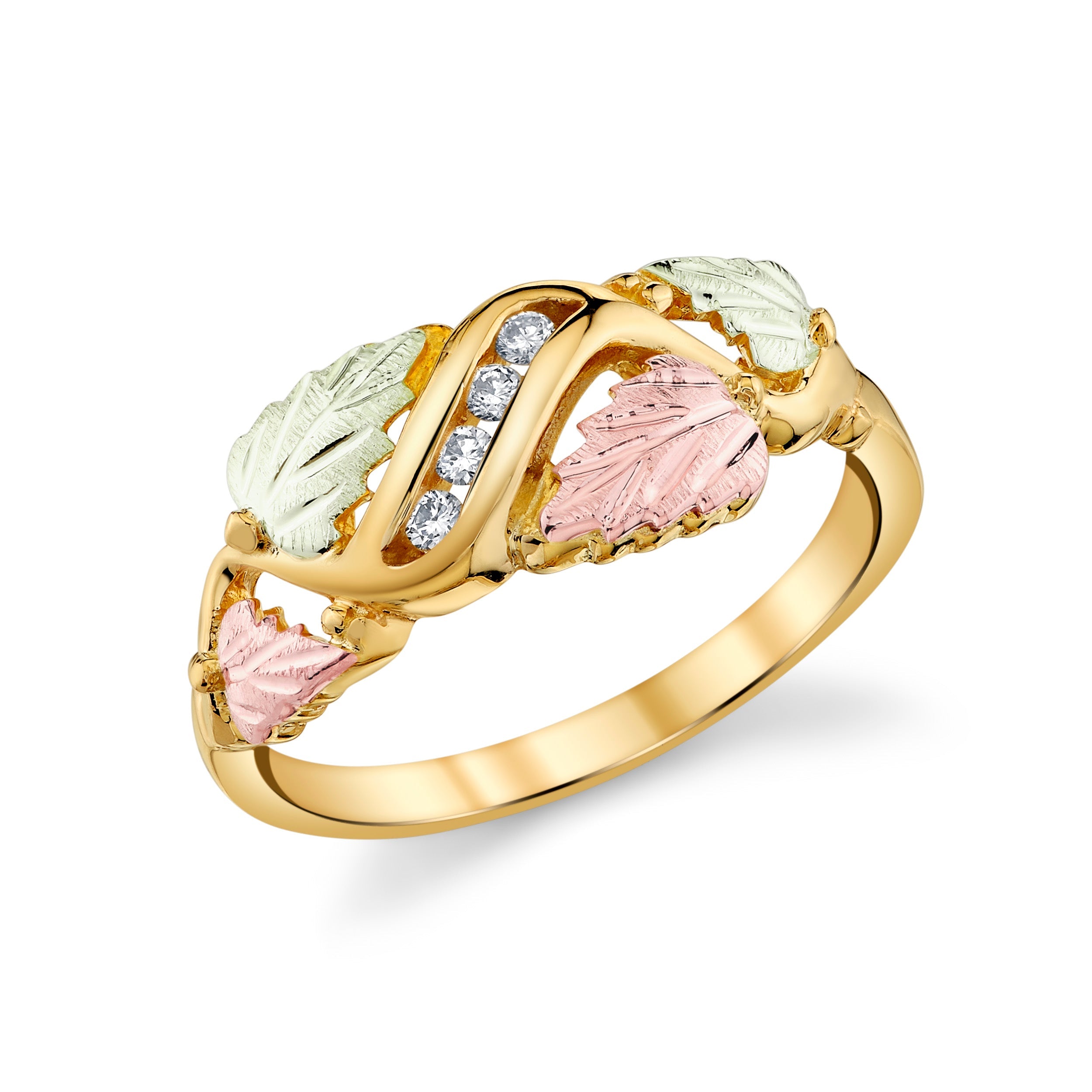 Four Diamond - Black Hills Gold Ladies Ring