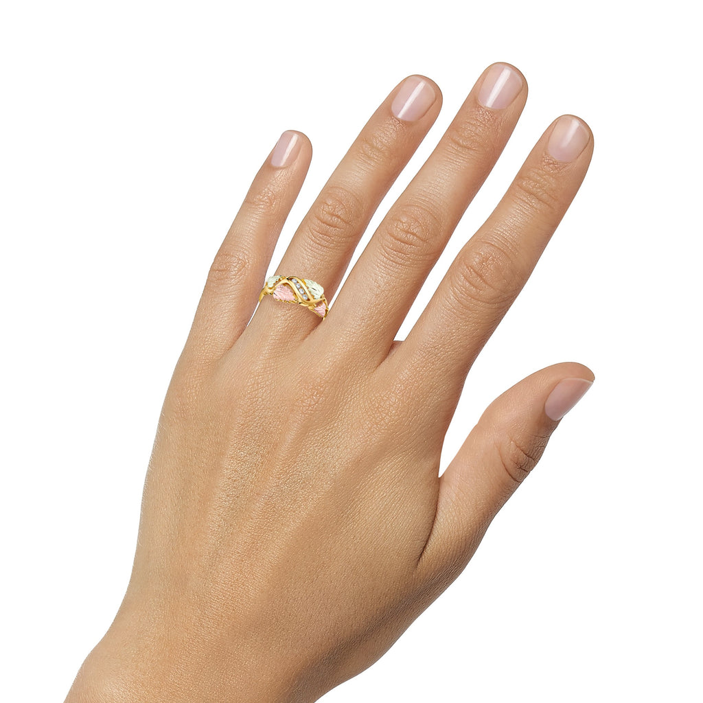 Four Diamond - Black Hills Gold Ladies Ring