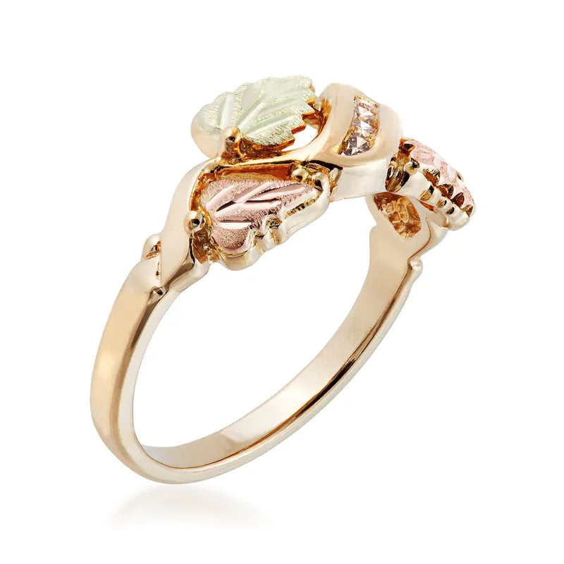 Four Diamond - Black Hills Gold Ladies Ring
