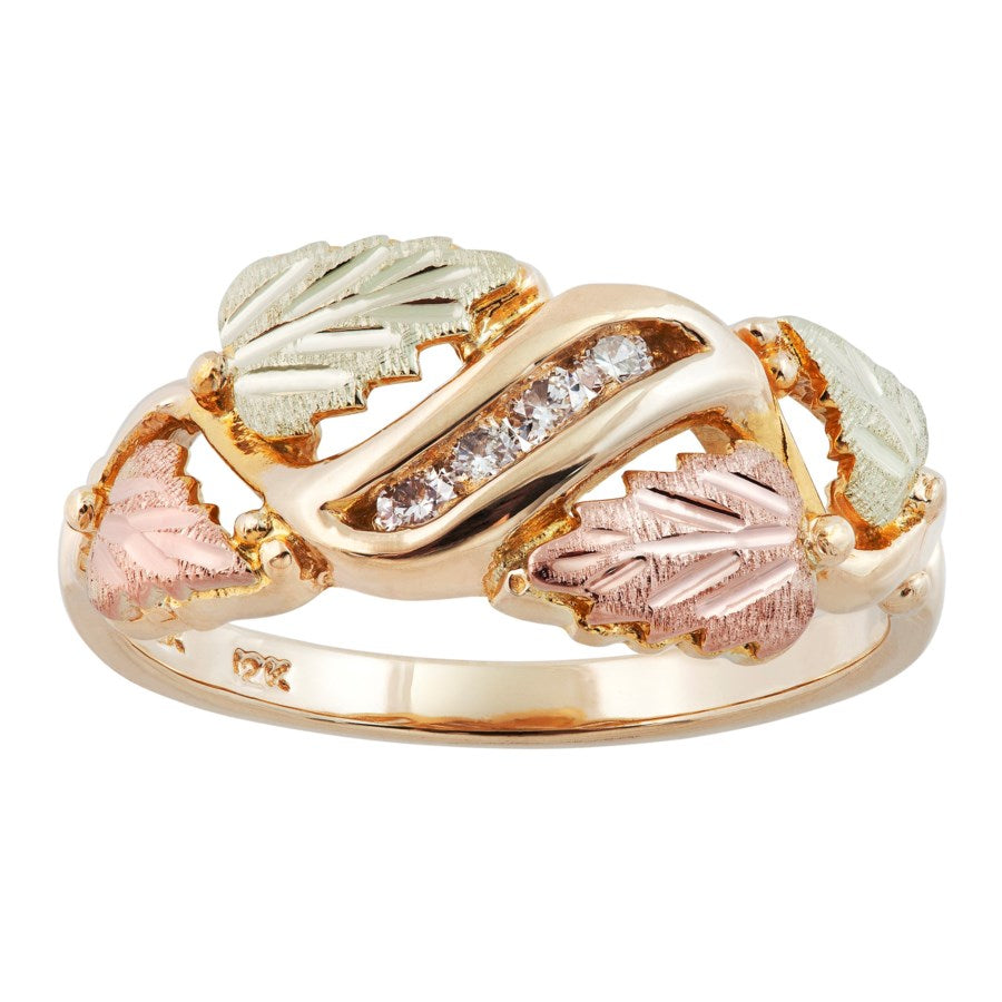 Four Diamond - Black Hills Gold Ladies Ring