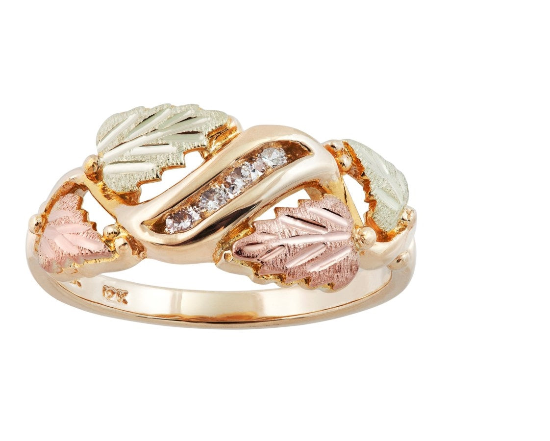 Four Diamond - Black Hills Gold Ladies Ring